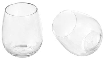Pair of Stemless Wine Glasses – For your corporate clients, the glasses can be branded with a company logo. 